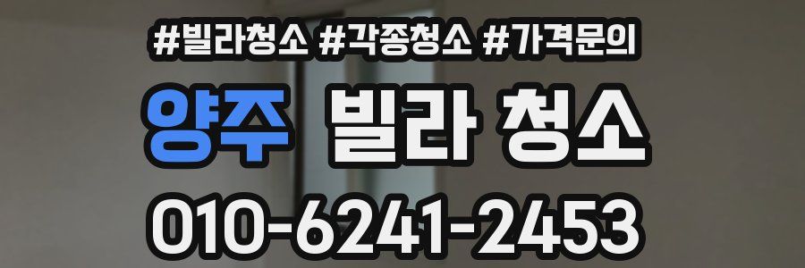 양주 빌라 청소