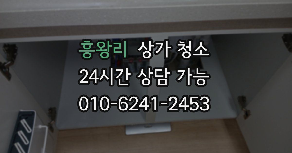 흥왕리 상가 청소
