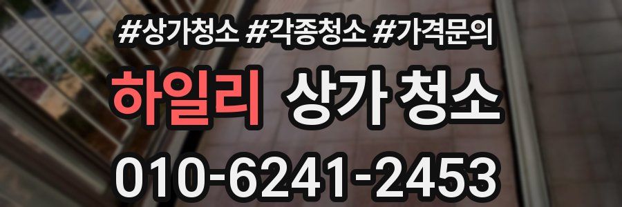 하일리 상가 청소