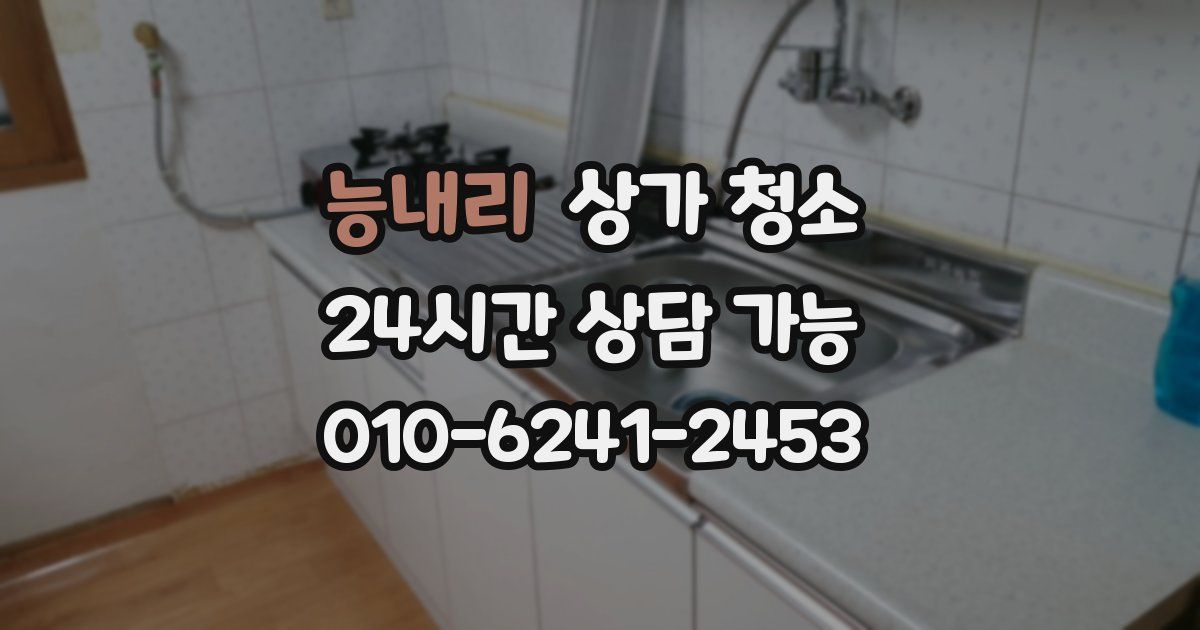 능내리 상가 청소