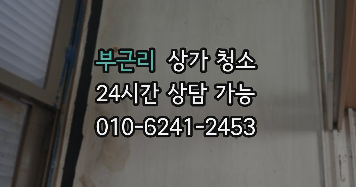 부근리 상가 청소