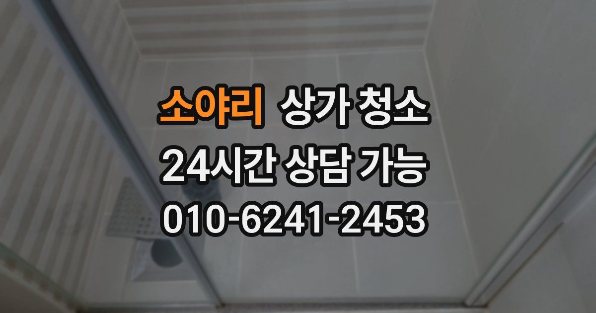 소야리 상가 청소