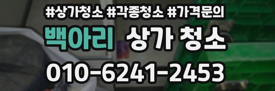 백아리 상가 청소