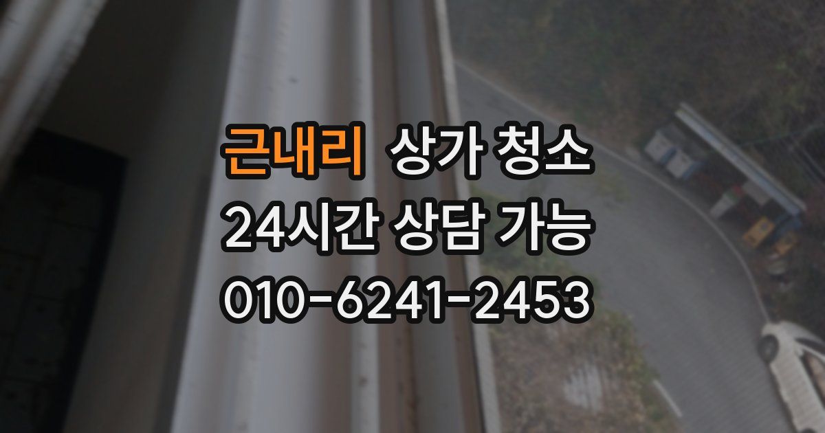 근내리 상가 청소