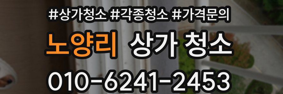 노양리 상가 청소