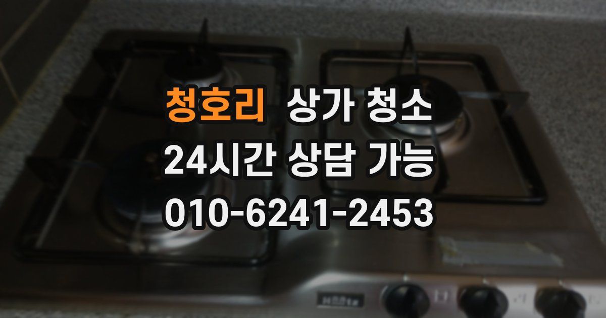 청호리 상가 청소