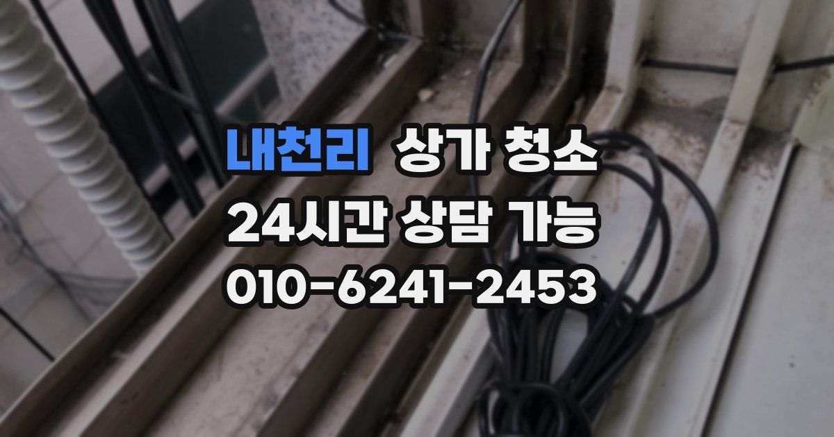내천리 상가 청소