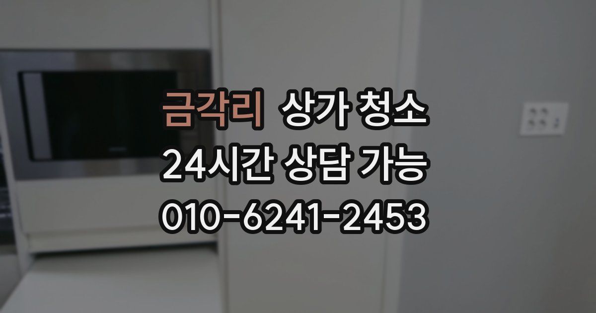 금각리 상가 청소