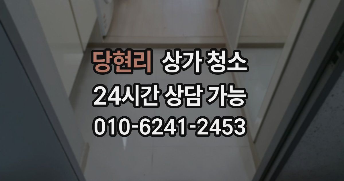 당현리 상가 청소
