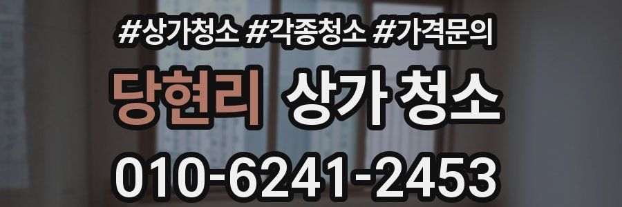 당현리 상가 청소