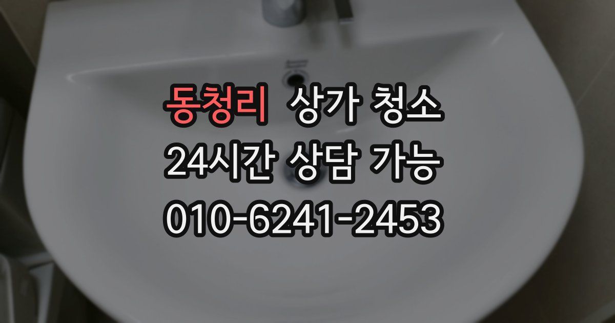 동청리 상가 청소