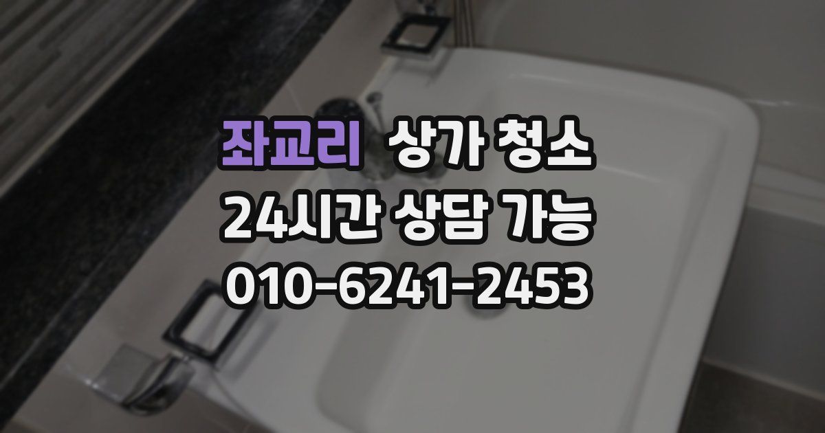 좌교리 상가 청소