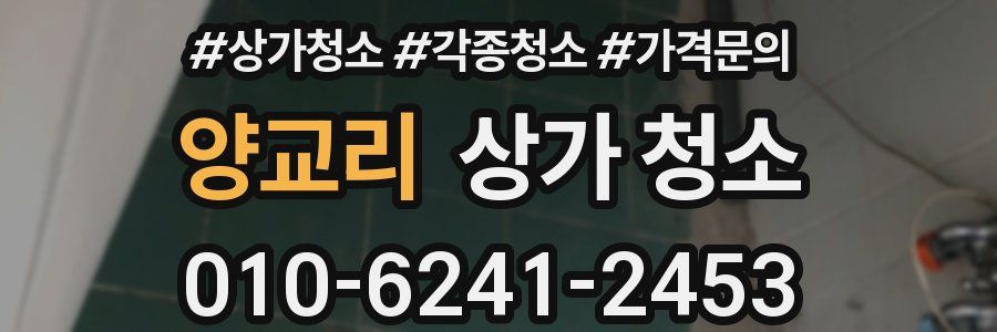 양교리 상가 청소