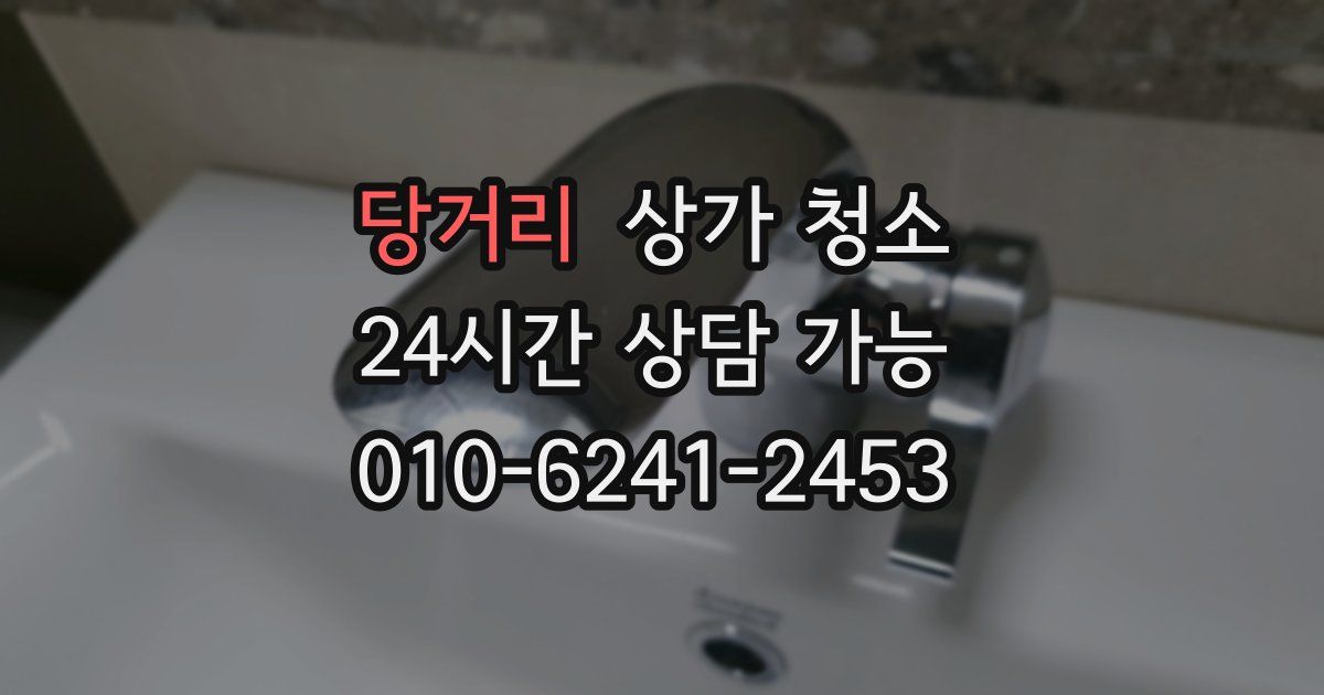 당거리 상가 청소