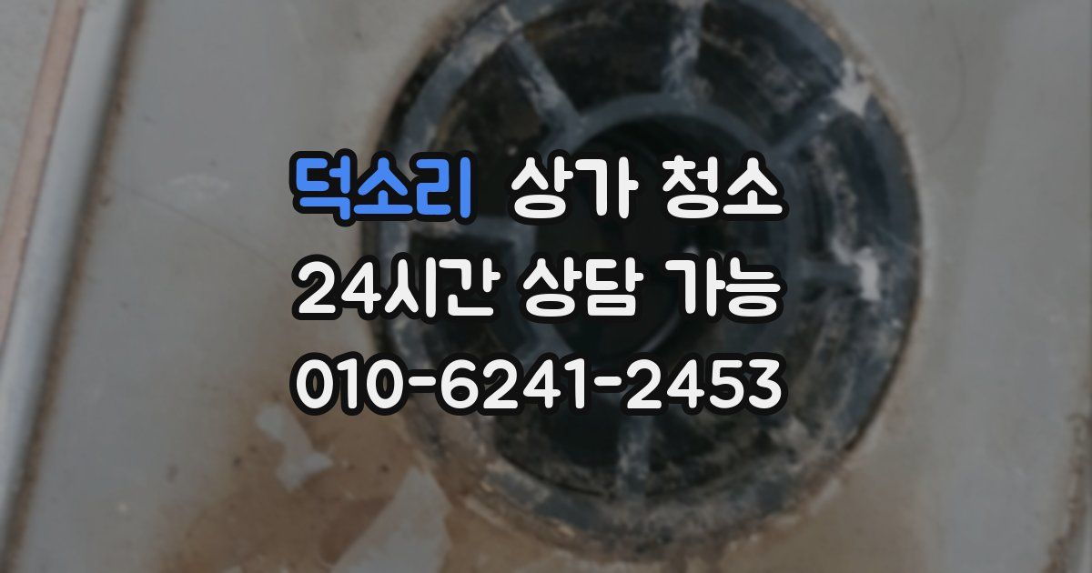 덕소리 상가 청소