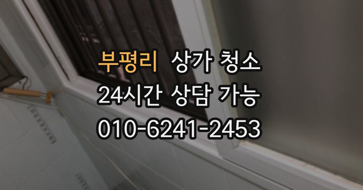 부평리 상가 청소
