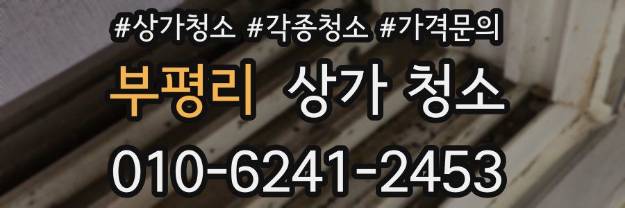 부평리 상가 청소