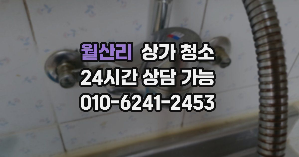 월산리 상가 청소