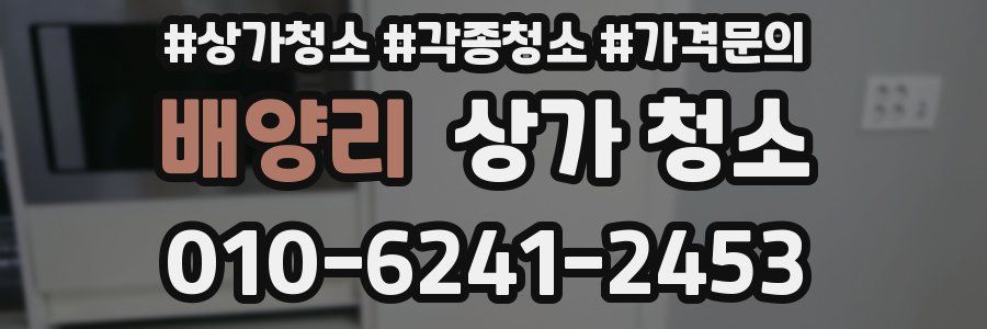 배양리 상가 청소
