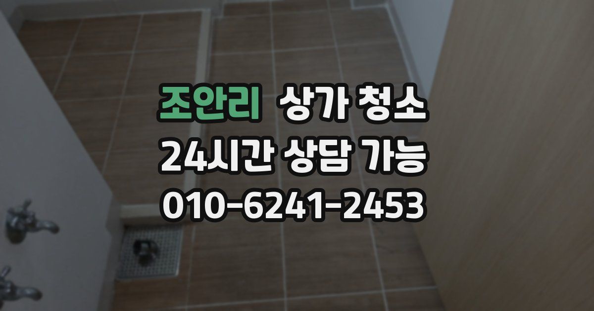 조안리 상가 청소