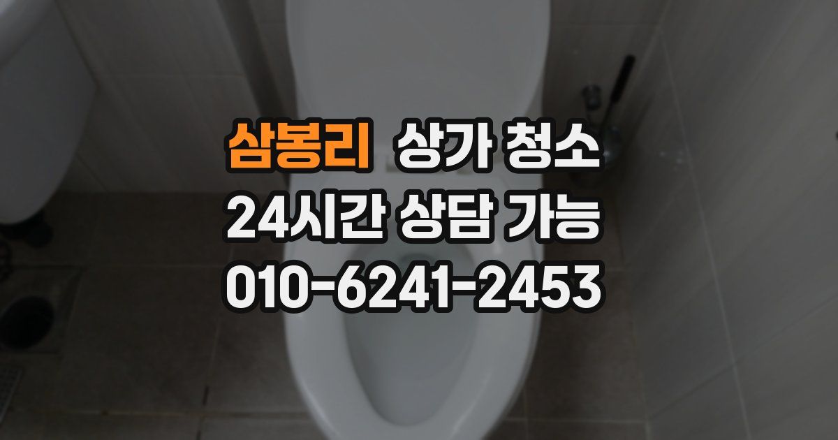 삼봉리 상가 청소