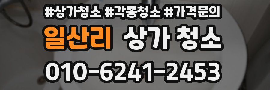 일산리 상가 청소