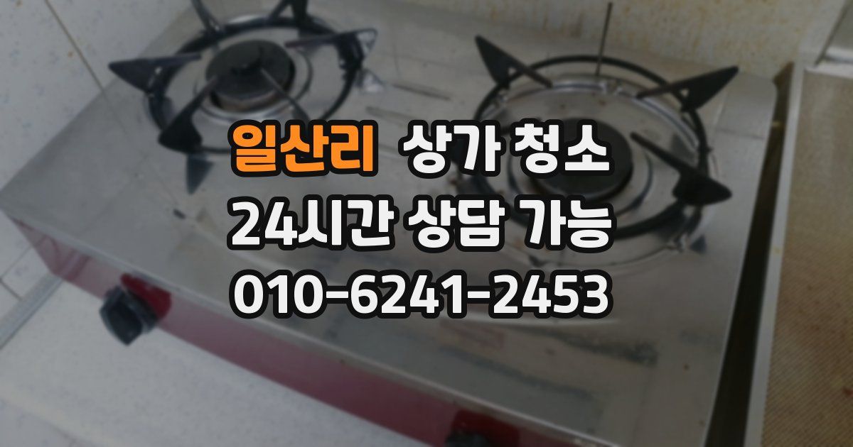 일산리 상가 청소