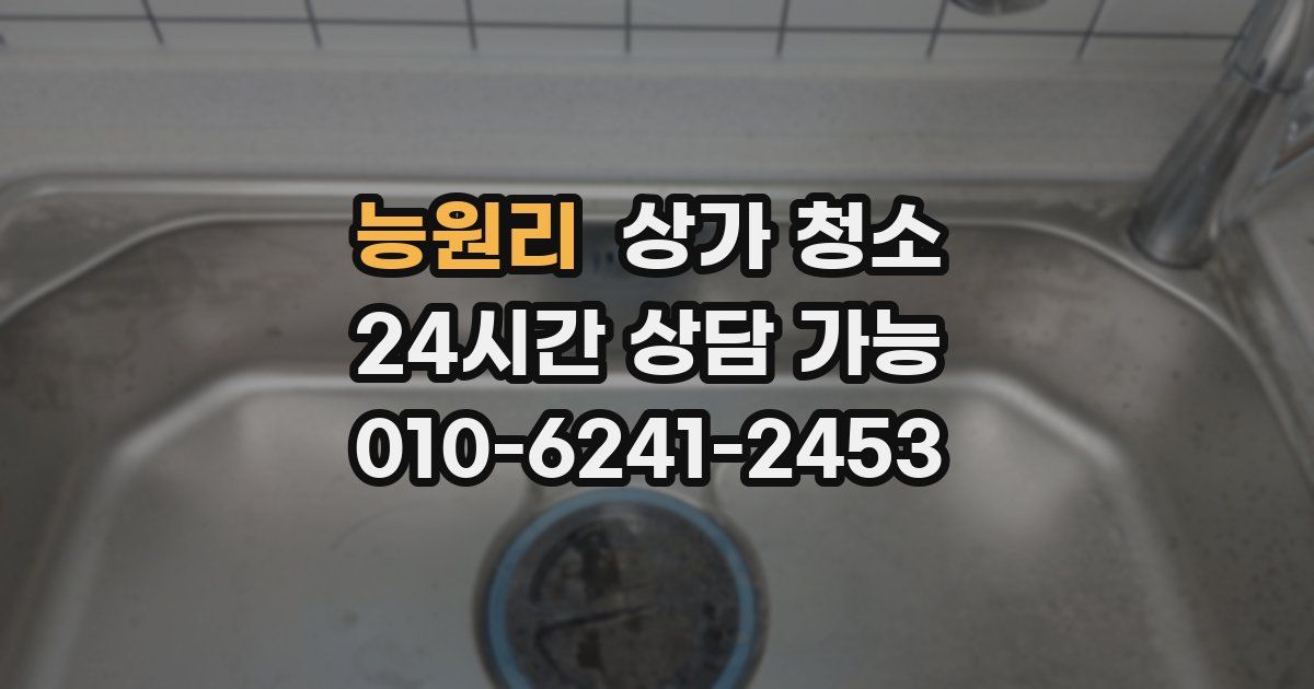 능원리 상가 청소