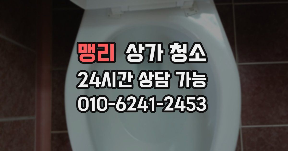 맹리 상가 청소