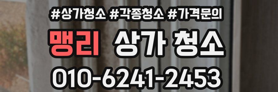 맹리 상가 청소