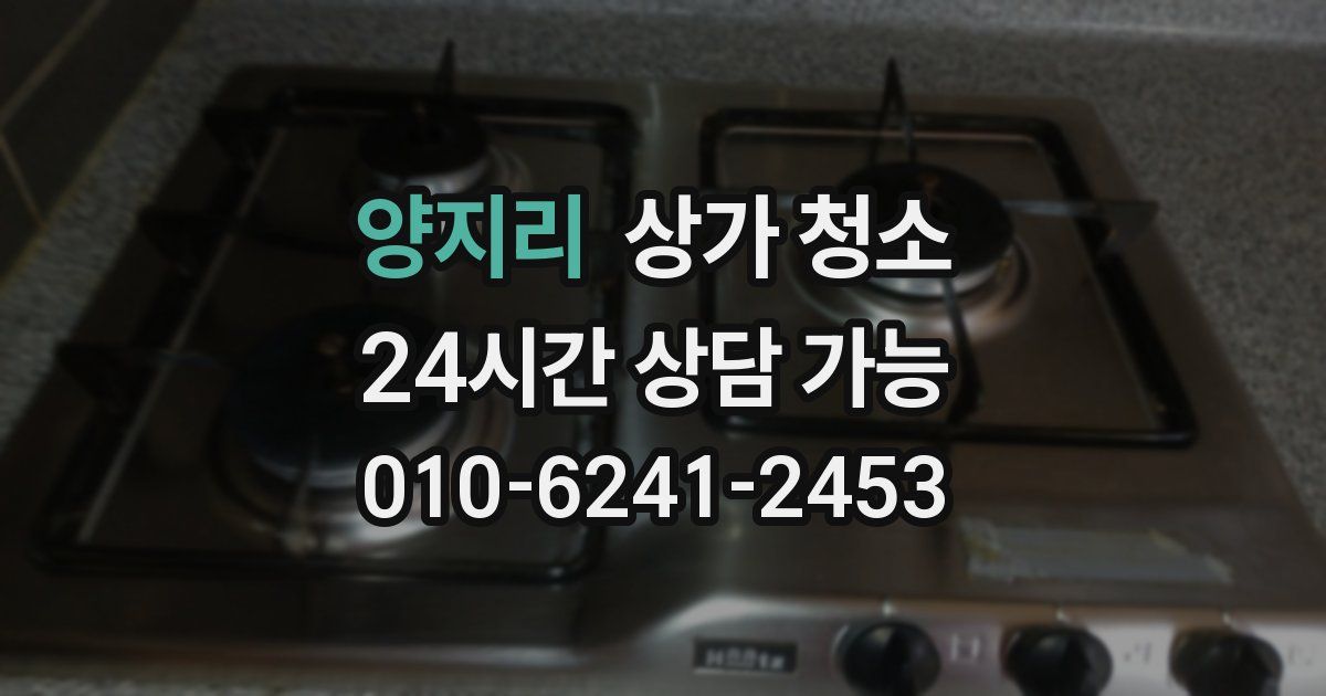 양지리 상가 청소