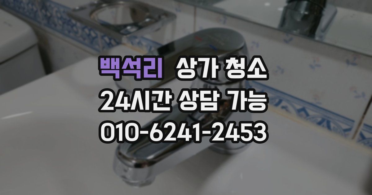 백석리 상가 청소