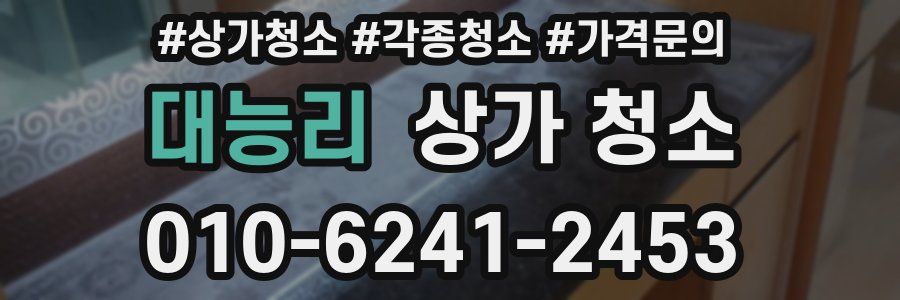 대능리 상가 청소