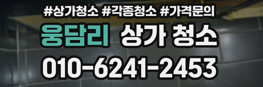 웅담리 상가 청소