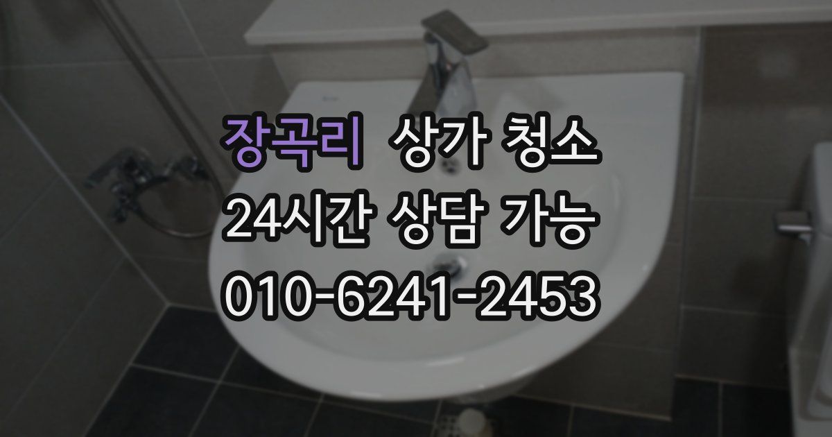 장곡리 상가 청소