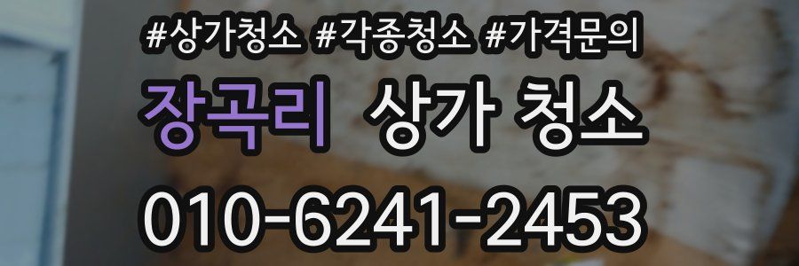 장곡리 상가 청소