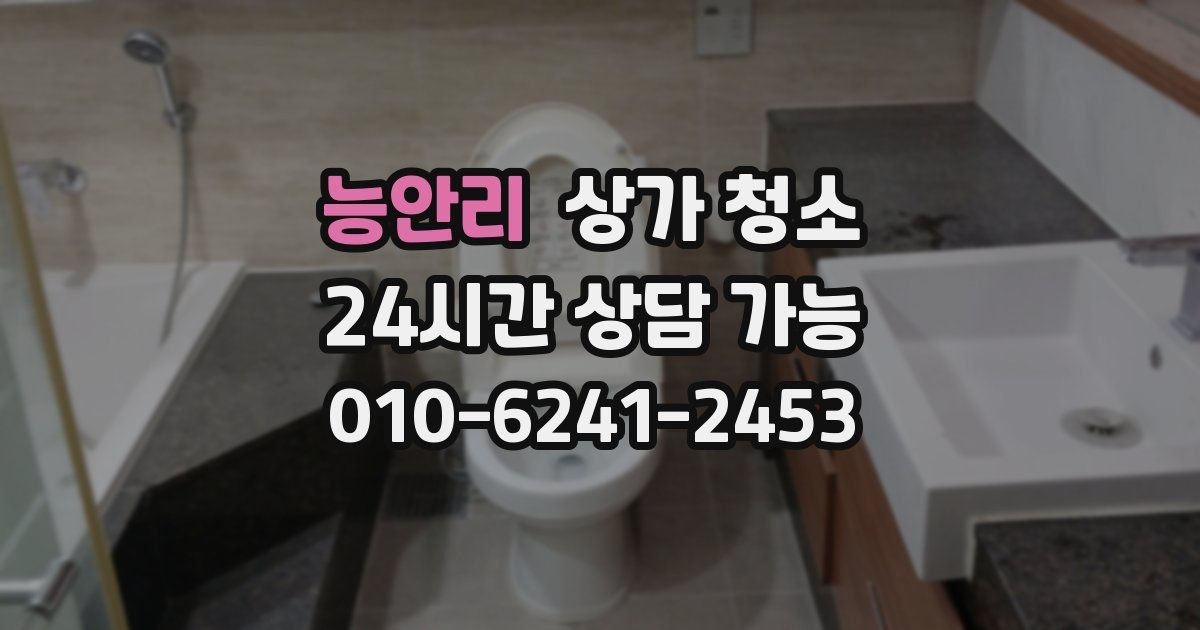 능안리 상가 청소