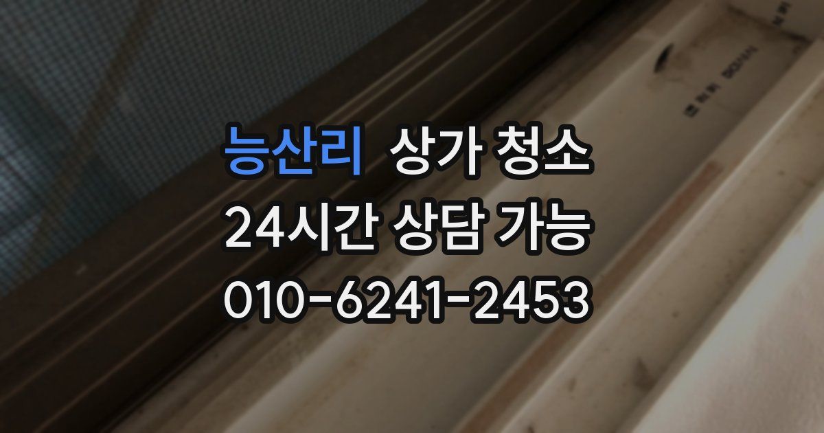 능산리 상가 청소