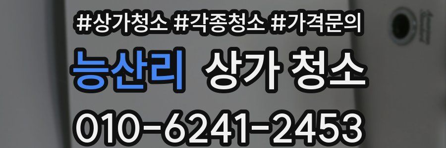 능산리 상가 청소