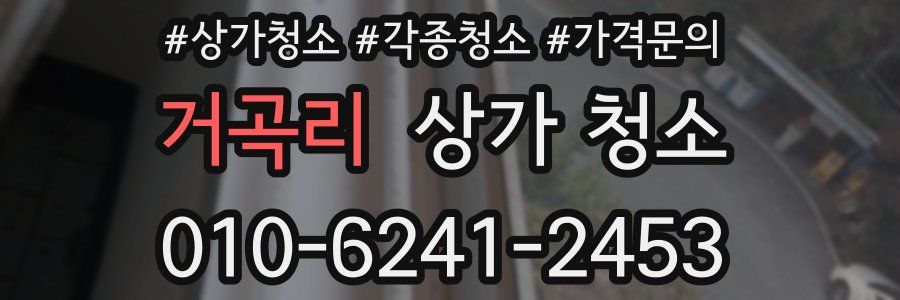 거곡리 상가 청소