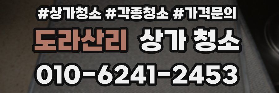 도라산리 상가 청소