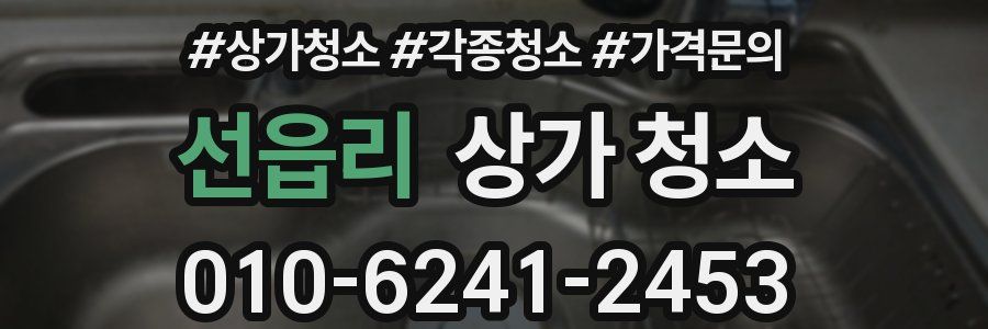 선읍리 상가 청소