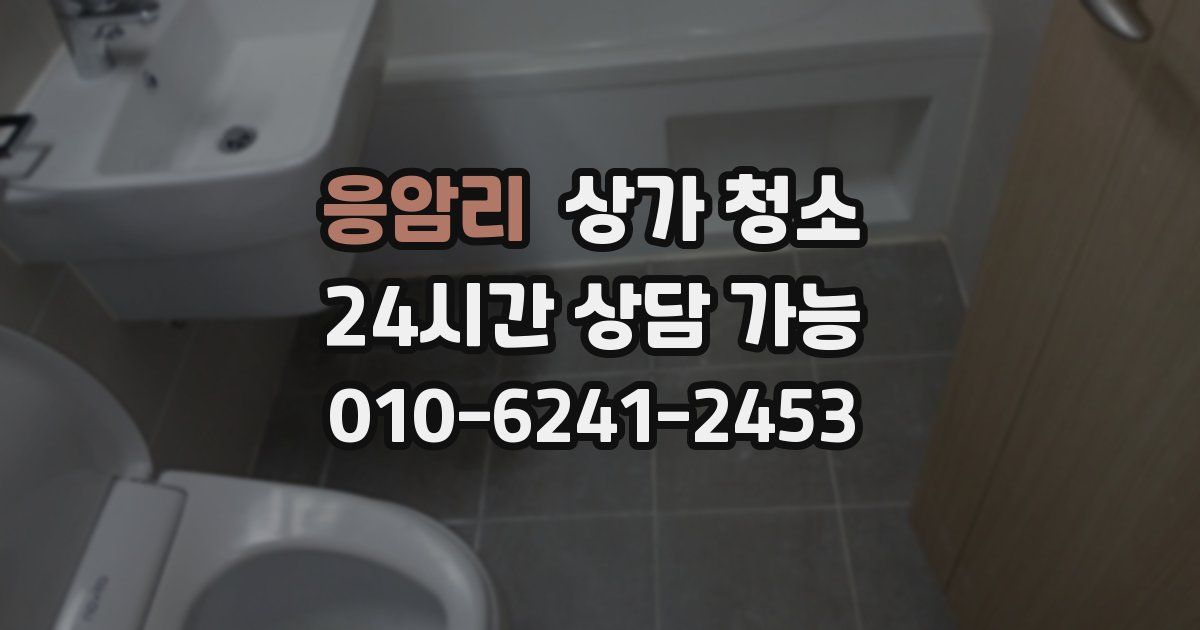 응암리 상가 청소