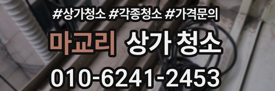 마교리 상가 청소