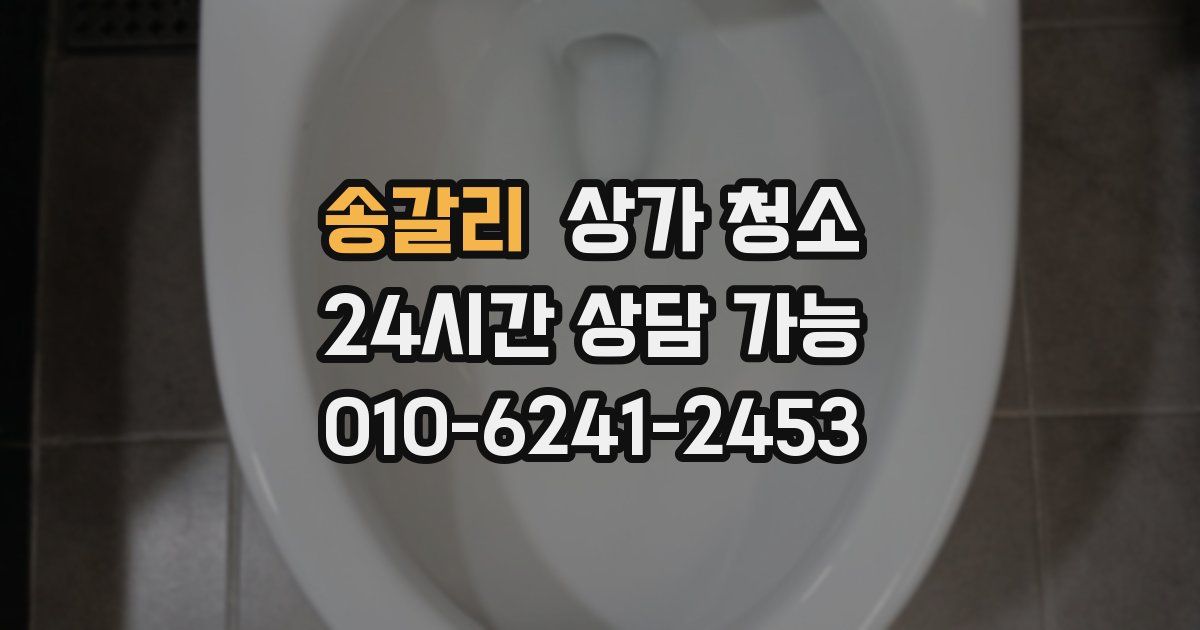 송갈리 상가 청소