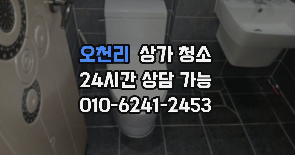 오천리 상가 청소