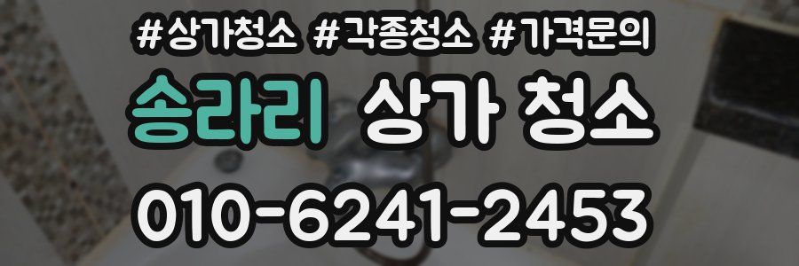 송라리 상가 청소