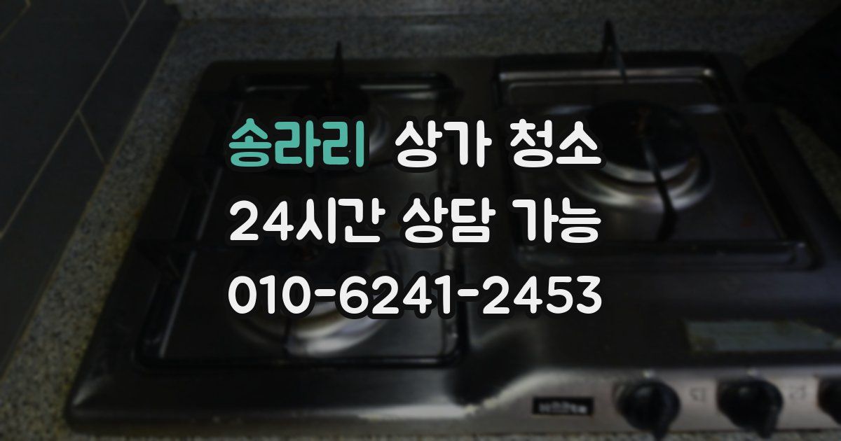 송라리 상가 청소