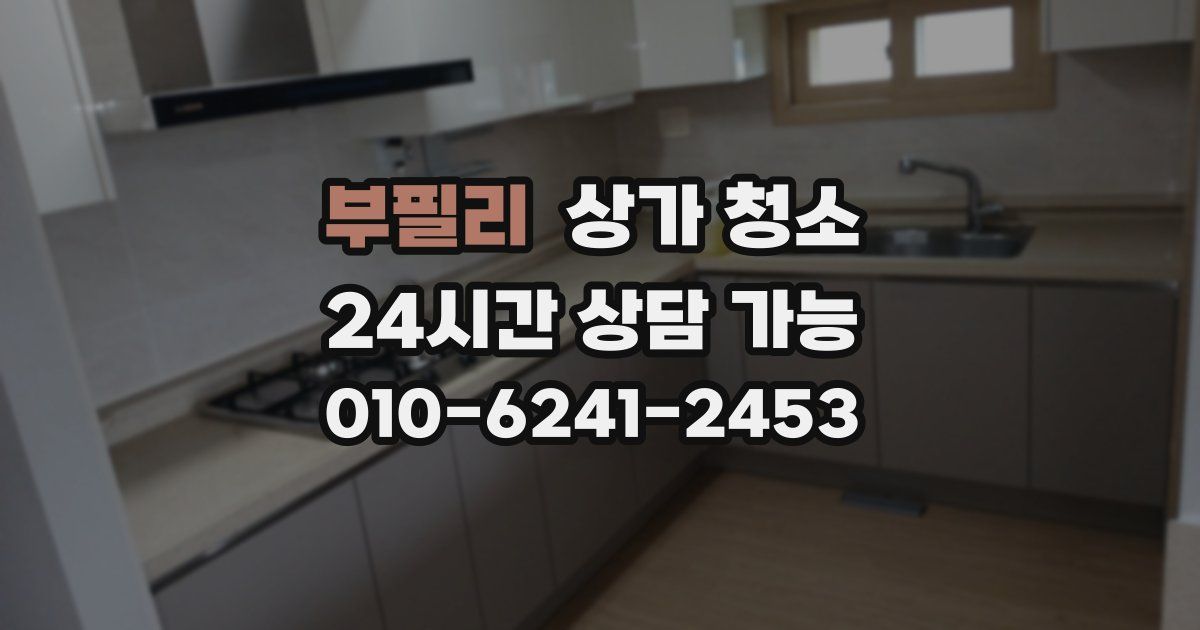 부필리 상가 청소
