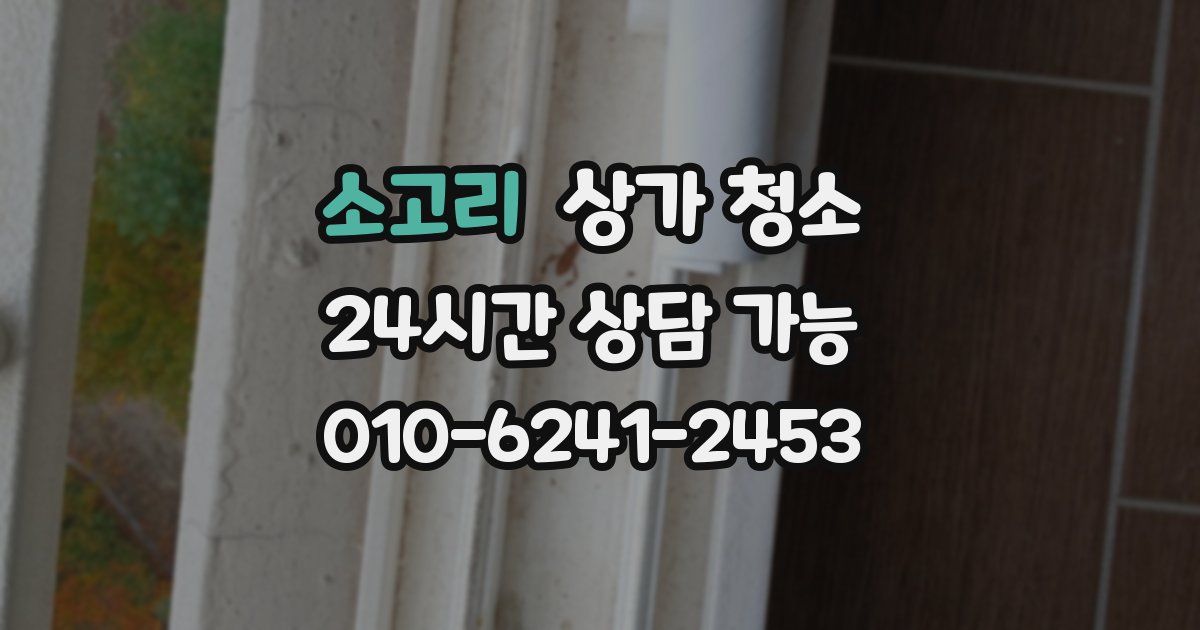 소고리 상가 청소